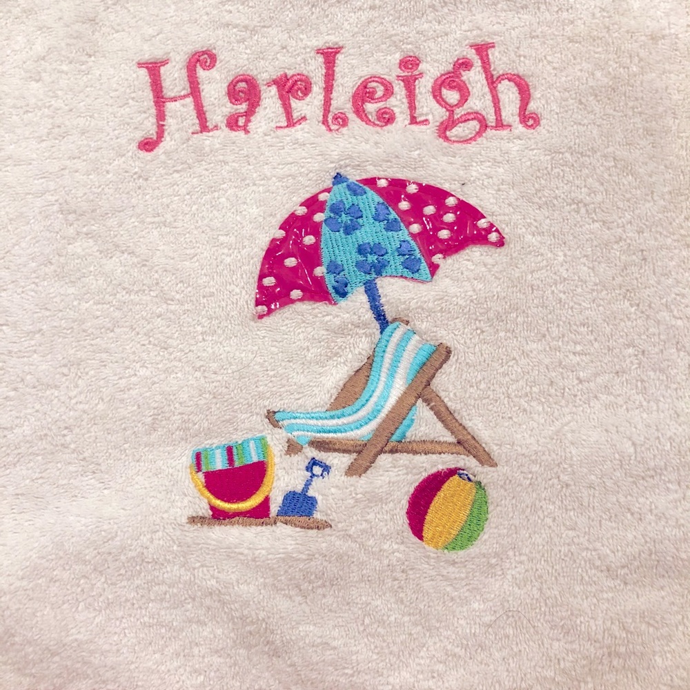 “Harleigh” monogrammed towel